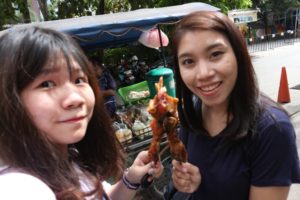 Pan - our Thai friend takes care of us carefully. She does amazing job at translation and showing us street food around Chiang Mai.